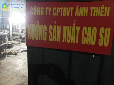 Xưởng sản xuất cao su, silicon